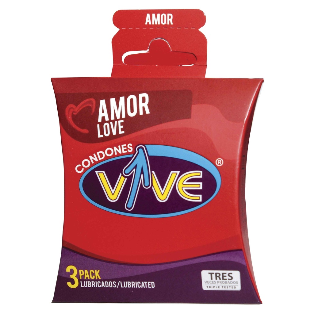 Vive Amor x3 Preservativos 