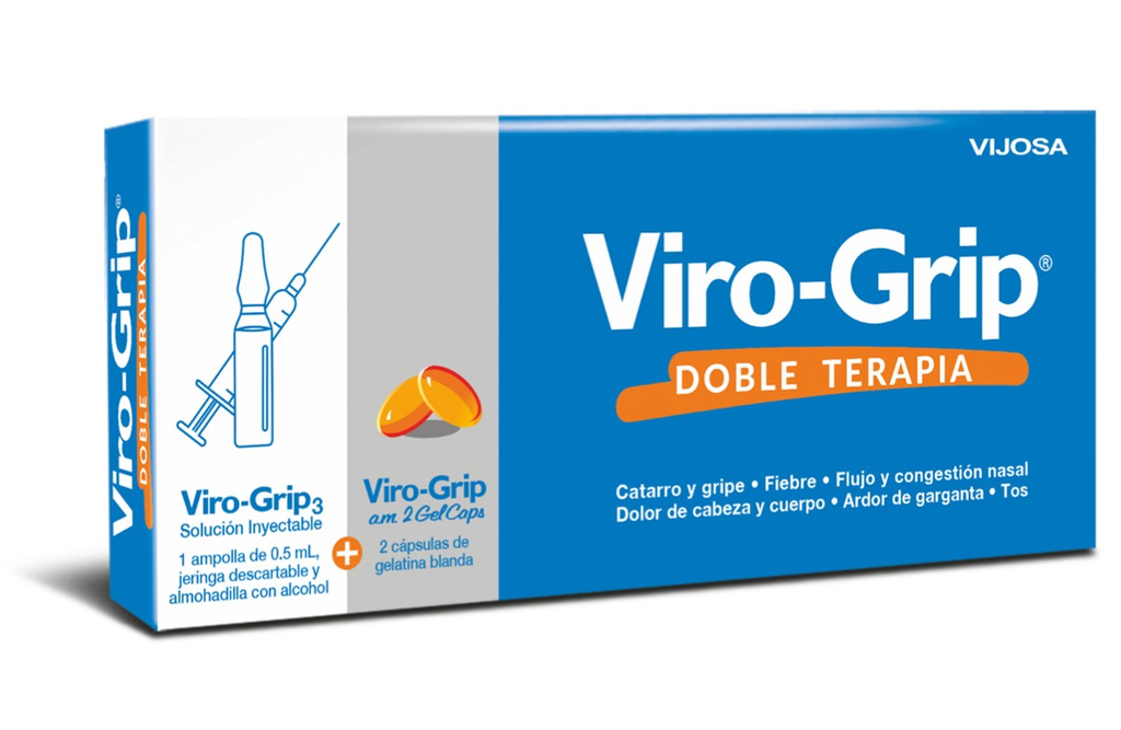 Viro Grip Doble Terapia Inyectable 