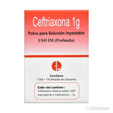 Ceftriaxona 1gr Vial Inyectable Kit Caplin 