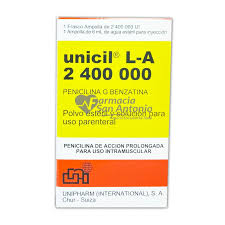 Unicil L-A 1,200,000 Inyec, x1 Ampolla 3ml 