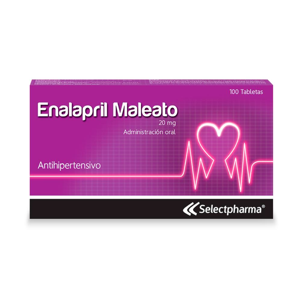 Enalapril Maleato 20mg Tabletas Selectpharma 