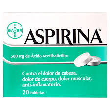 Aspirina Adulto Tabletas 500mg 