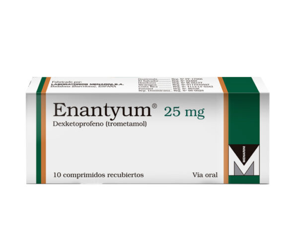 Enantyum 25mg x 10 Comprimidos Recubiertos 