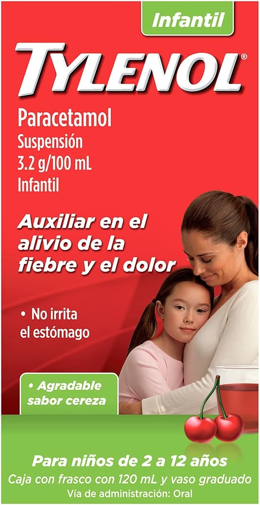 Tylenol Suspensión 120ml Cereza 