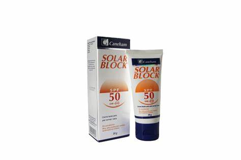 Solar Block (Protector Solar) 50 SPF Crema Frasco 50 gr