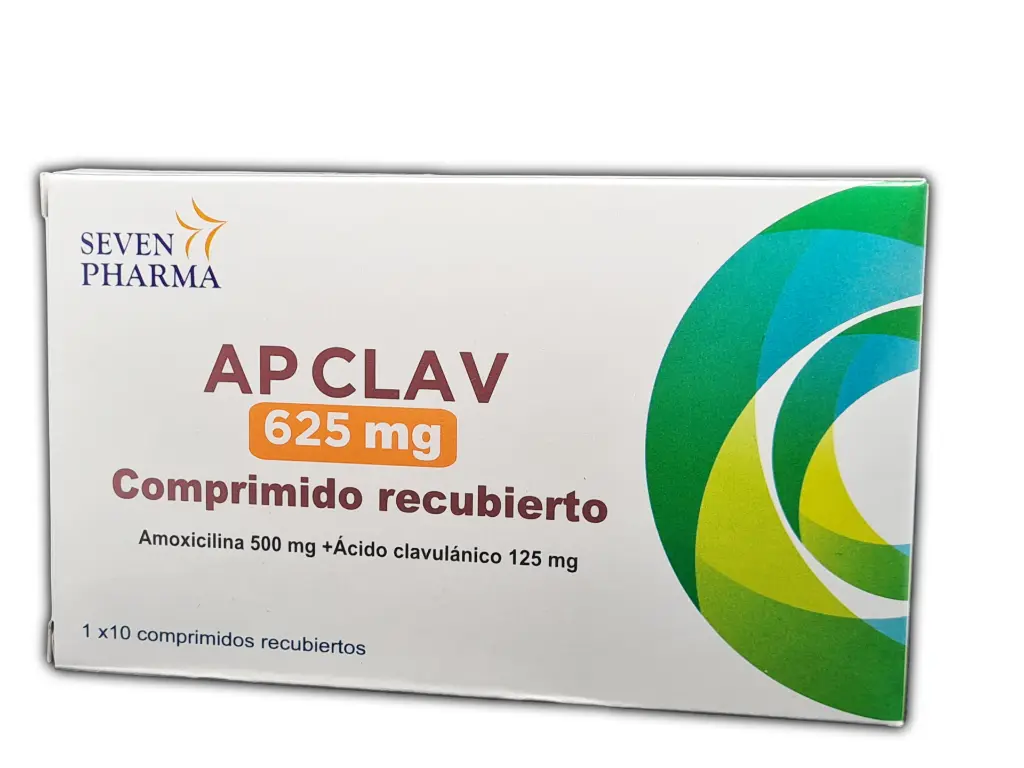 AP Clav 625 (Amoxicilina+Ácido Clavulánico) Tabletas Recubiertas 