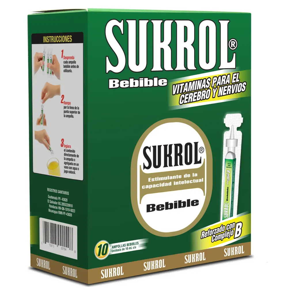 Sukrol Bebible x10+2 Ampollas 