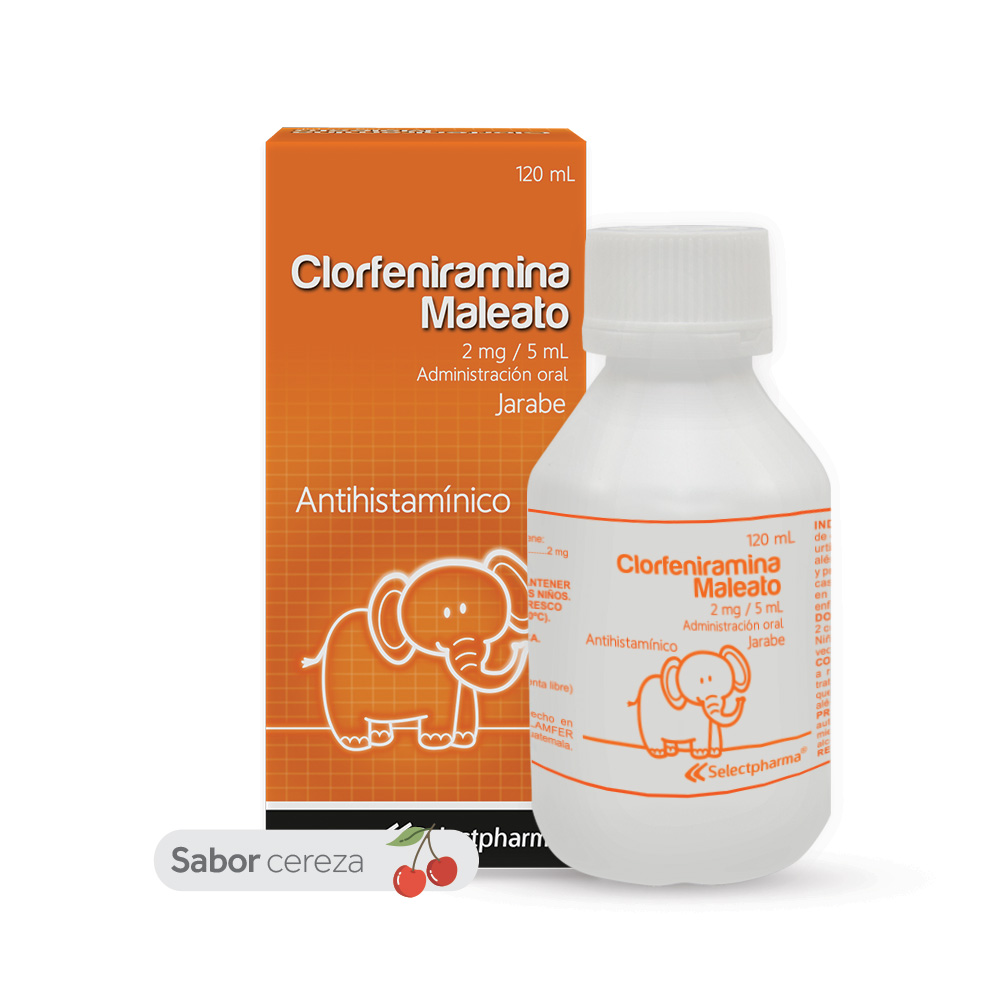 Clorfeniramina 2mg/5ml Jarabe 120ml Selectpharma   