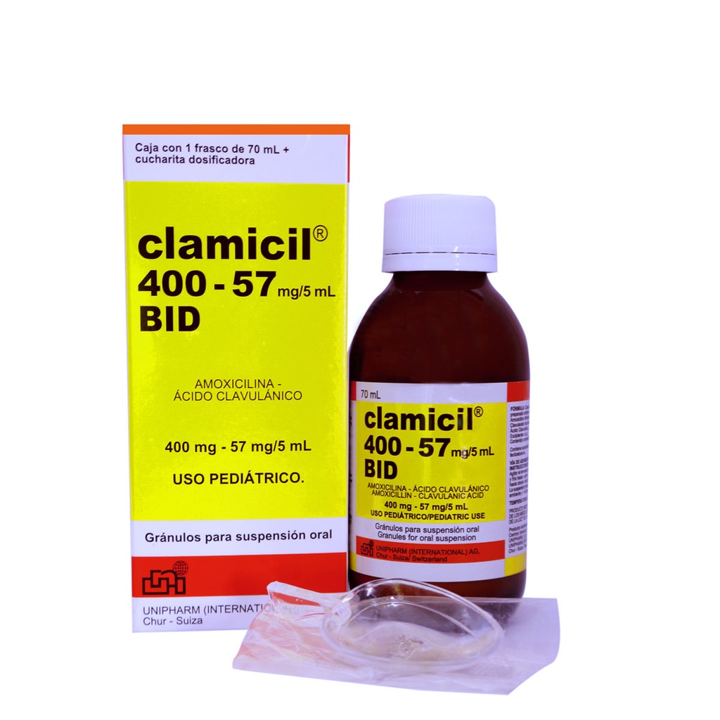 Clamicil 400-57mg/5ml BID 70ML 