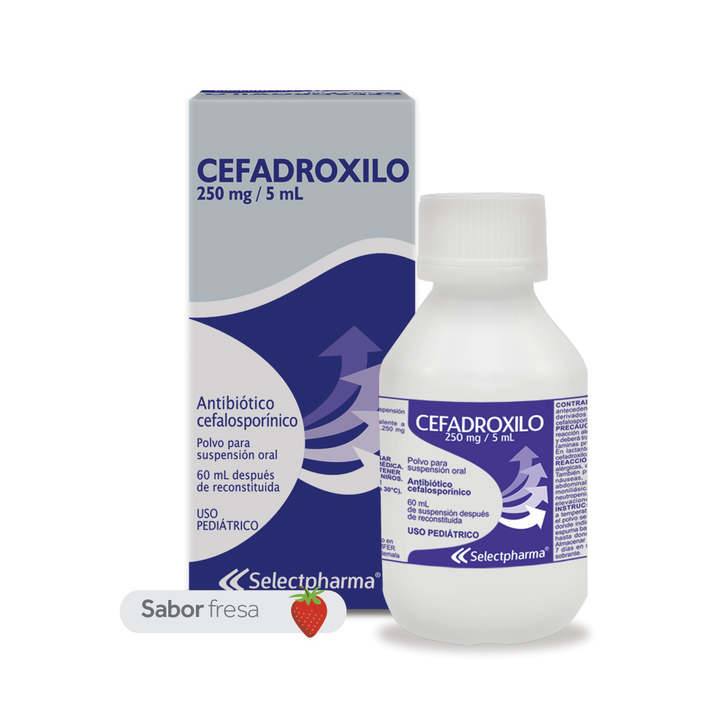 Cefadroxilo 250mg/5ml Suspension 60ml 