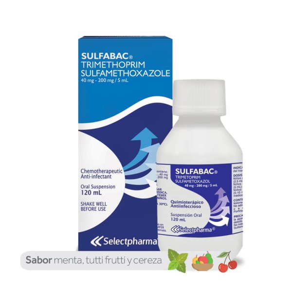 Sulfabac Trimetroprim+Sulfa Jarabe 120ml 