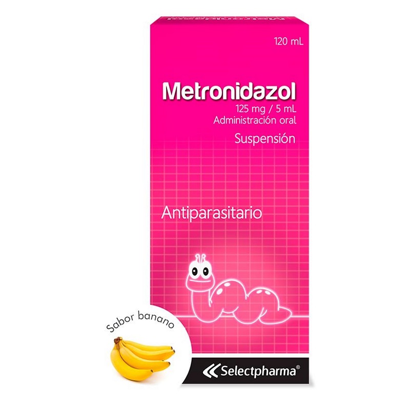 Metronidazol 125mg/5ml Suspensión 120ml Selectpharma 