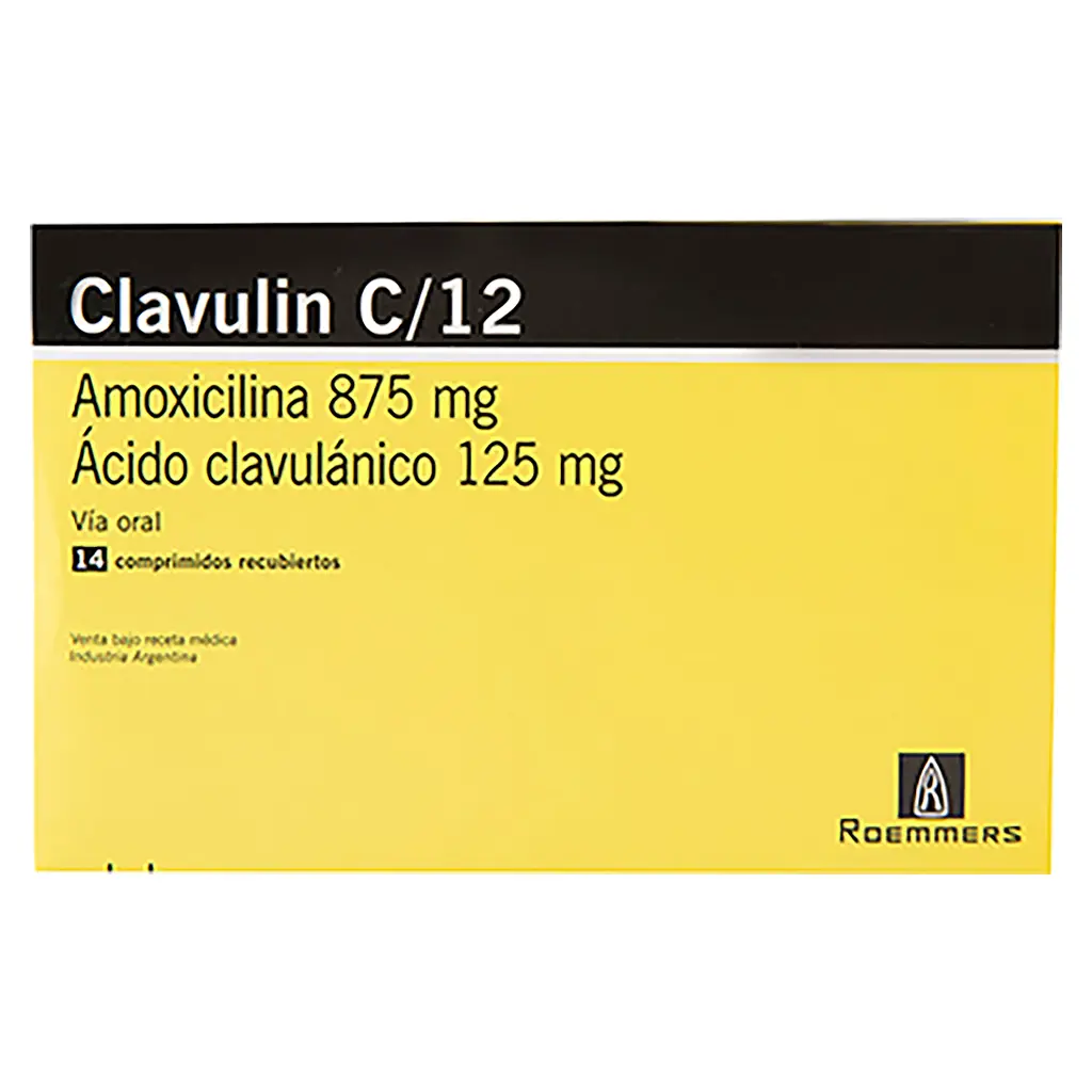 Clavulin C/12 1gr Tabletas  875mg/125mg 