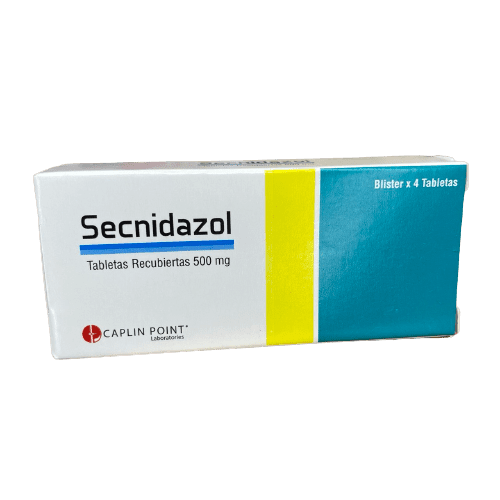 Secnidazol x4 Tabletas Recubiertas 500mg Caplin 