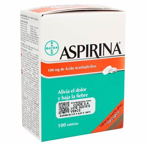 Aspirina Niño 100mg Tableta