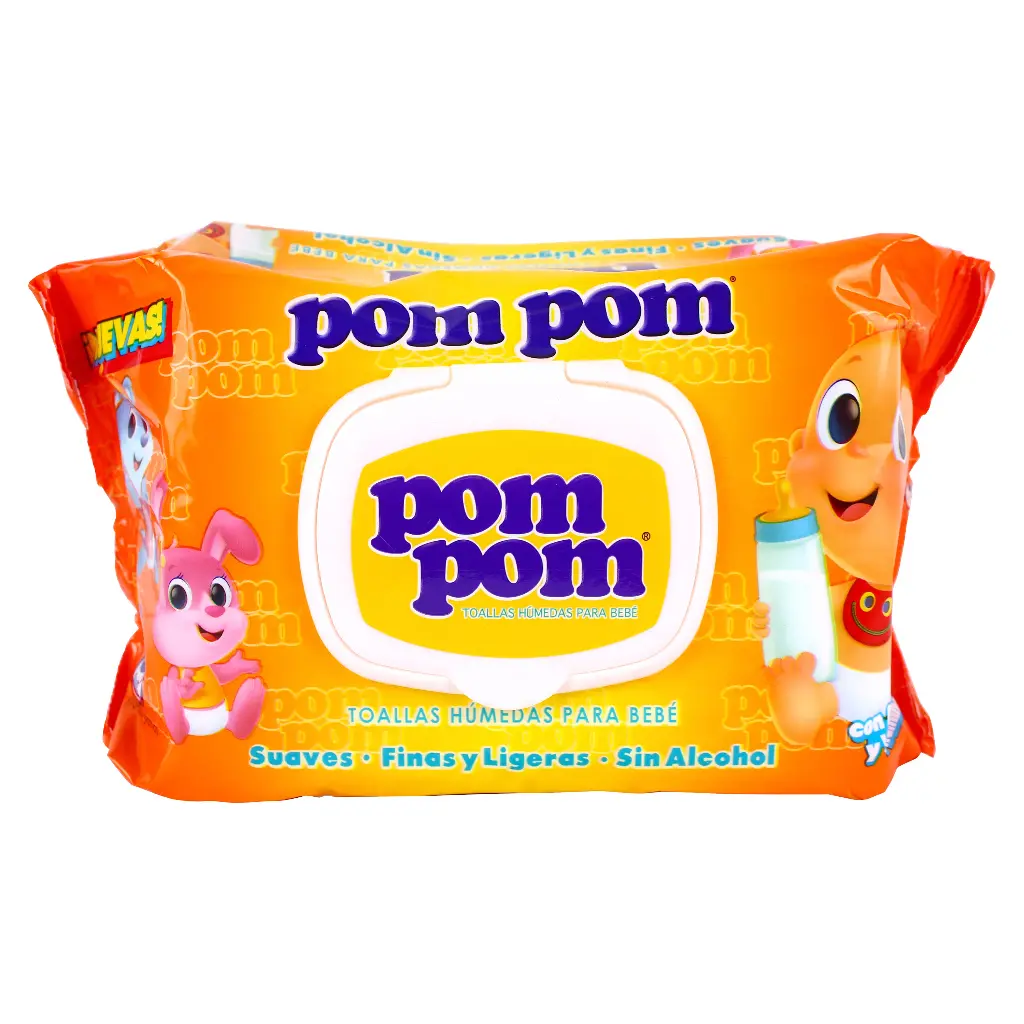 Pom Pom Toallas Húmedas 