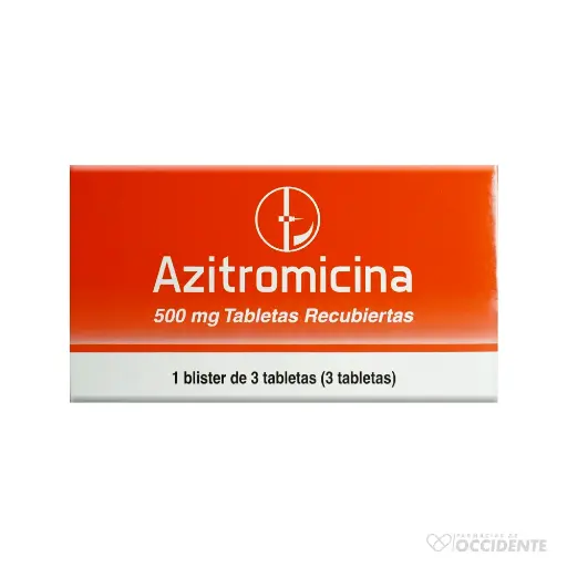 [399] Azitromicina 500mg x3 Tabletas Caplin  