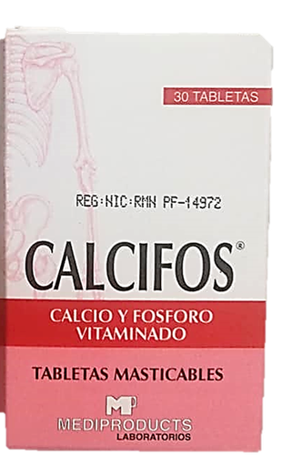 [1069] Calcifos x30 Tabletas Masticabes 