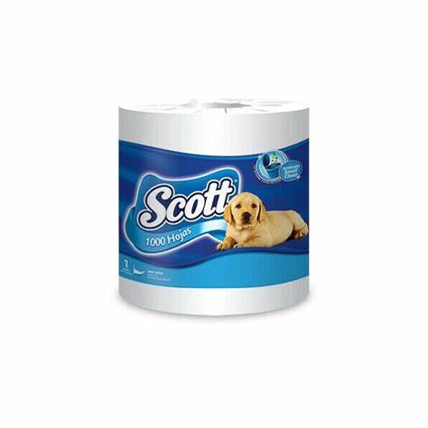 [1180] Scott Papel Higiénico Reciclado Mil Hojas x1 Rollo 