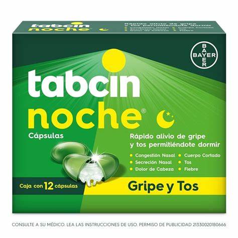 [218] Tabcin Noche x2 Cápsulas Gel 