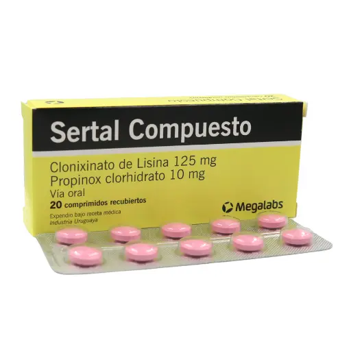 [230] Sertal 125mg/10mg Compuesto Comprimidos Recubiertos